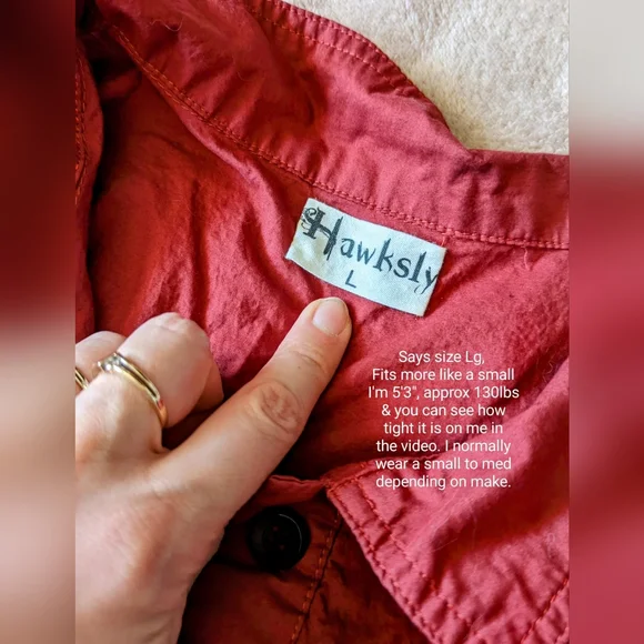 Hawksley brand, ladies Lg (fits like a small) wine coloured shirt dress,… - Picture 4 of 14